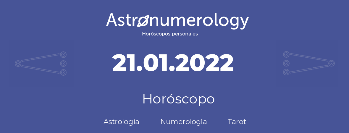 Fecha de nacimiento 21.01.2022 (21 de Enero de 2022). Horóscopo.