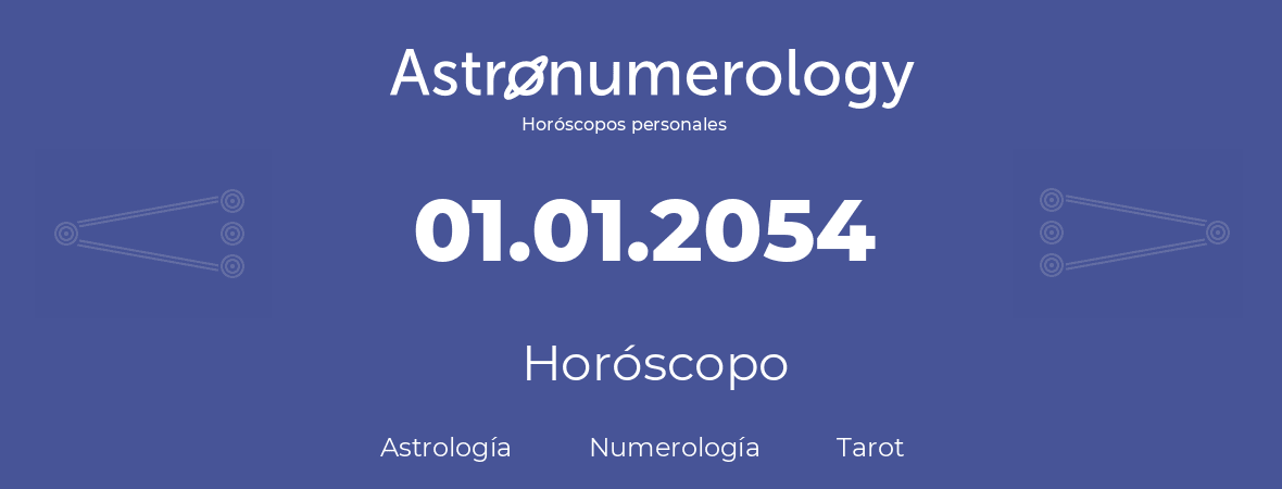 Fecha de nacimiento 01.01.2054 (01 de Enero de 2054). Horóscopo.